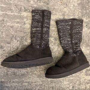 Ugg Camaya Charcoal Grey Sequin Boots